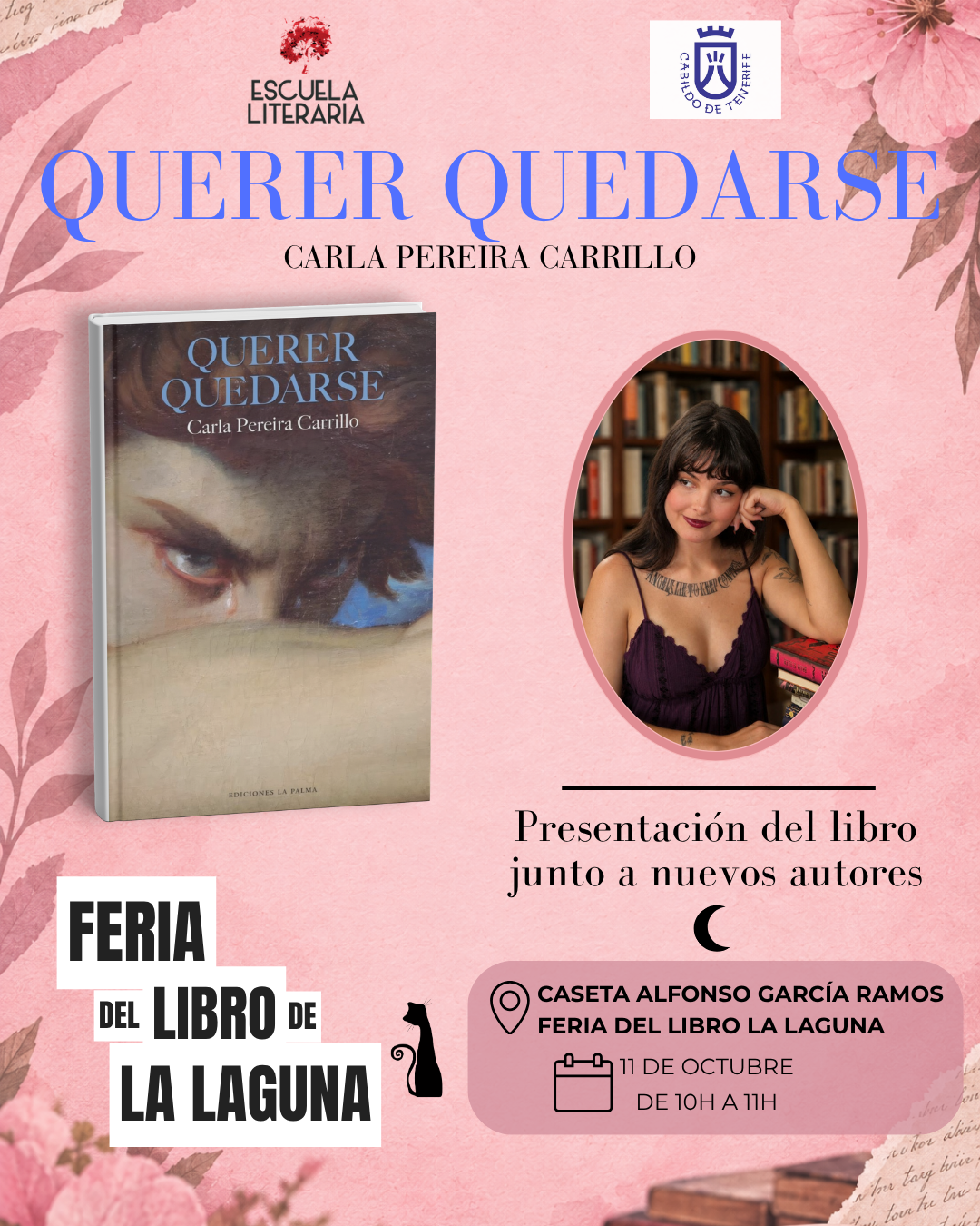 Presentación del libro Querer Quedarse en la Feria del Libro de La Laguna